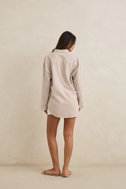 VALLEY STRIPE oversized shirt
