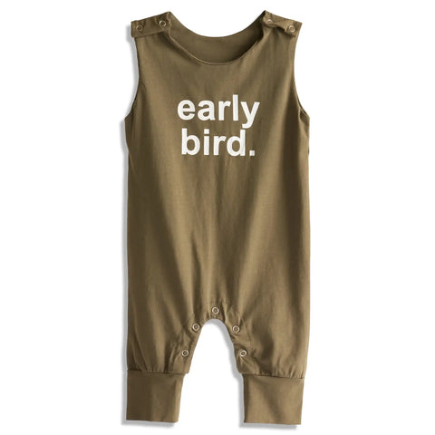 EARLY BIRD baby romper