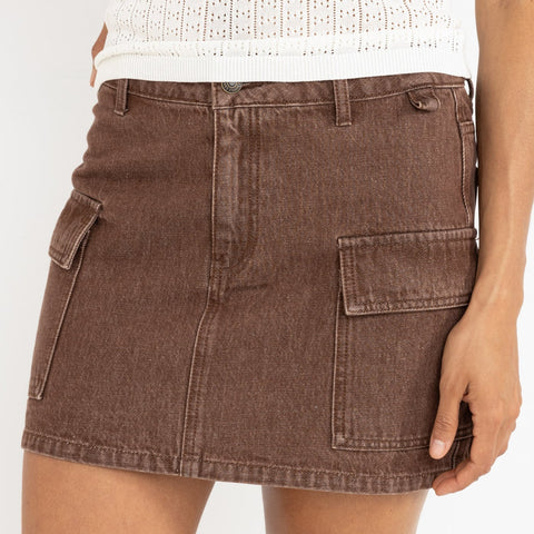TIMBER cargo mini skirt
