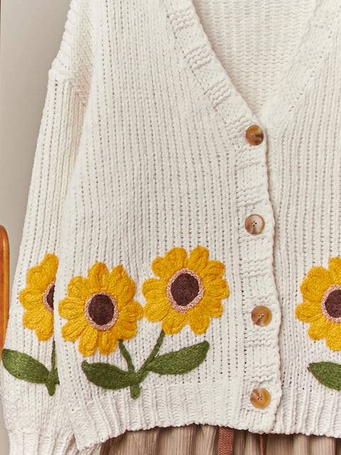 SUNNY DAYS embroidered cardigan