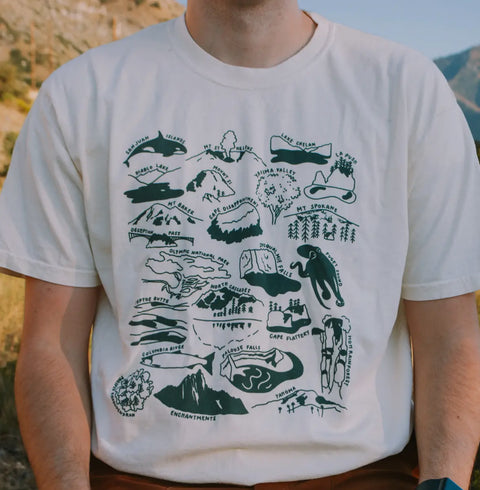 WASHINGTON NATURE CHECKLIST tee