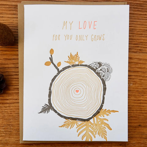 MY LOVE GROWS card