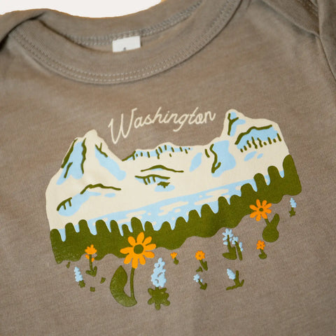 WA MOUNTAIN LAKE onesie