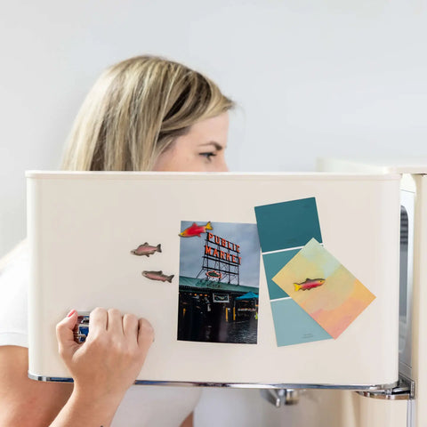 SALMON magnets 4-pack