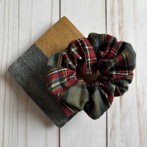 FROST & FRINGE flannel scrunchies