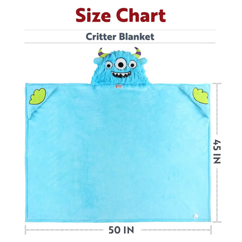 BLACK BEAR kids critter blanket