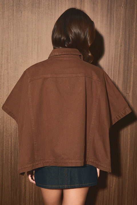 CAPE FLATTERY cape jacket