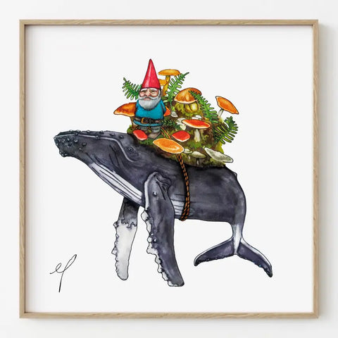 HUMPBACK GNOME print