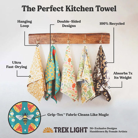 HONEY BEE tea towel