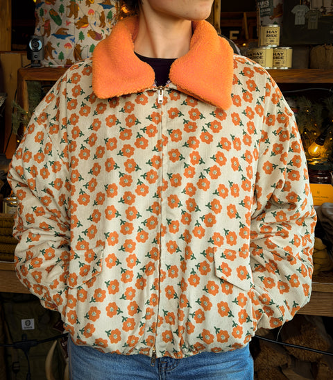 PUMPKIN PETALS corduroy jacket