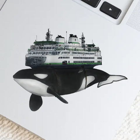 ORCA FERRY sticker