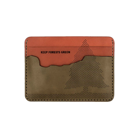 KEEP FORESTS GREEN 5-sleeve cardholder