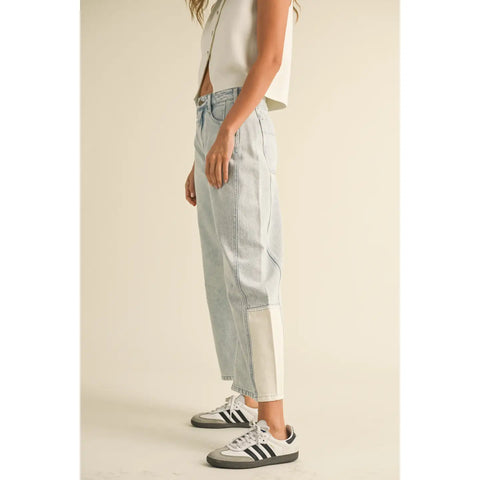 BLOCK PARTY barrel jeans