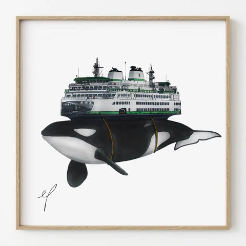 ORCA FERRY print