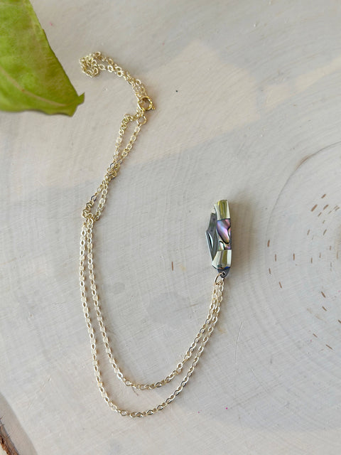 MINI KNIFE abalone necklace