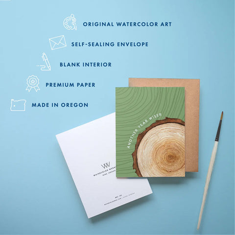 ANOTHER YEAR WISER card