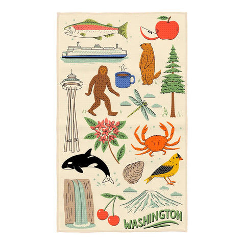 WASHINGTON tea towel