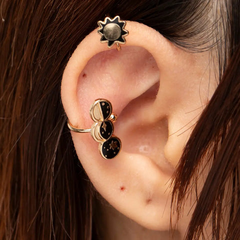 SUN & MOON ear cuff
