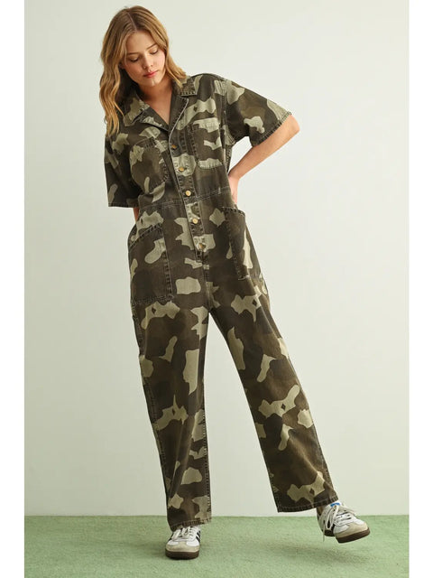 CAMO utility jumpsuit