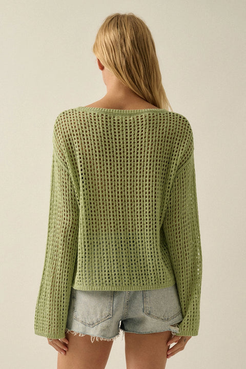 MINT JULIP open-knit sweater