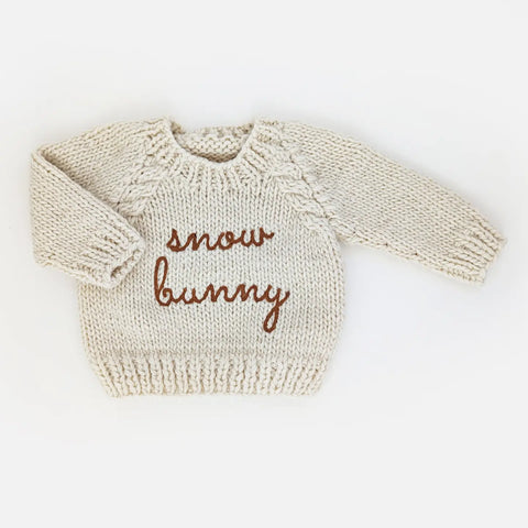 SNOW BUNNY baby sweater