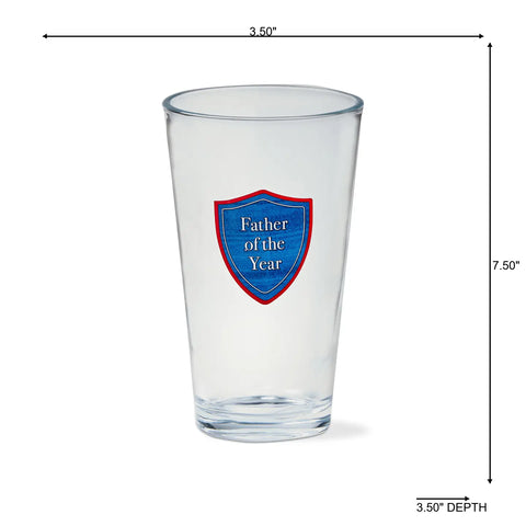 FATHER OF THE YEAR pint glass