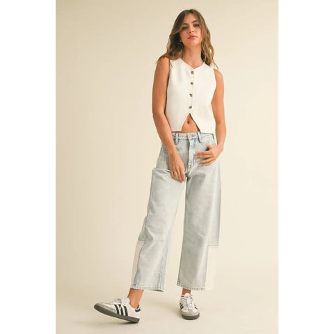 BLOCK PARTY barrel jeans