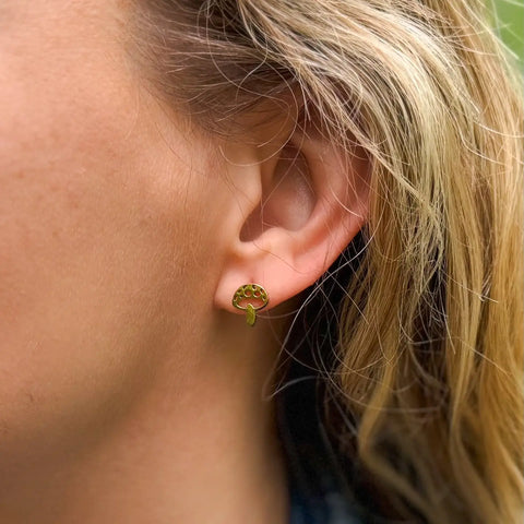 CARTOON MUSHROOM stud earrings
