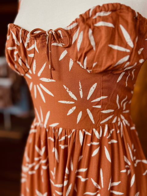 RISING SUN midi dress