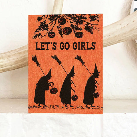 LET'S GO GIRLS card