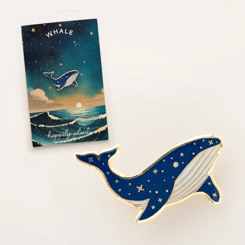 BLUE WHALE enamel pin