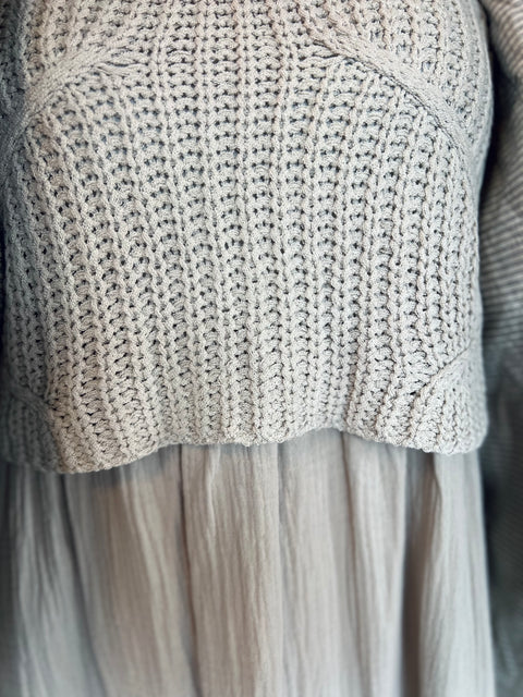 MISTY MORNING knit dress