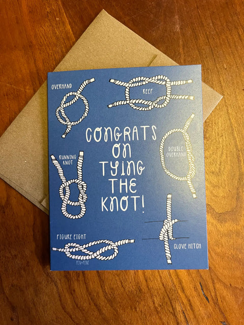 TYING THE KNOT wedding card