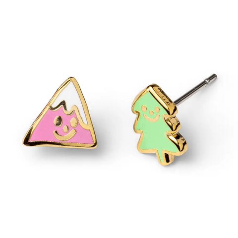 MOUNTAIN & TREE earrings