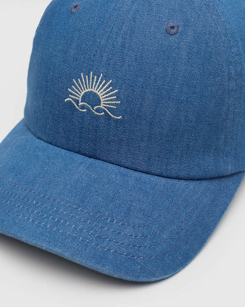 DENIM PEAK embroidered hat