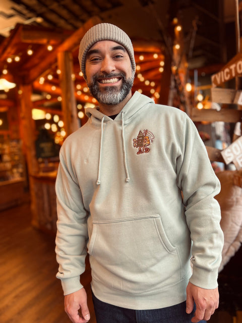 MOSS MASCOT embroidered hoodie