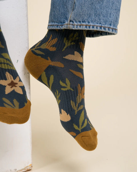 ALPINE FLORA quarter sock 2-pack