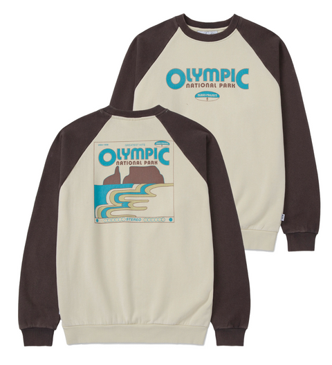 OLYMPIC'S GREATEST HITS raglan crew