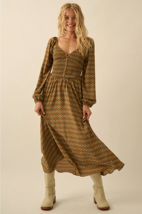 SPRING STEP midi dress