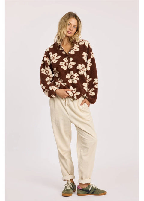 SUNRISE SURF floral fleece
