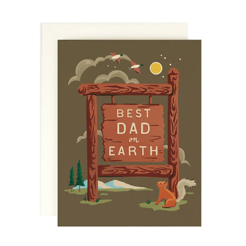 BEST DAD ON EARTH card