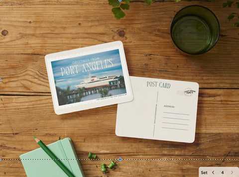 GREETINGS FROM PORT ANGELES postcard