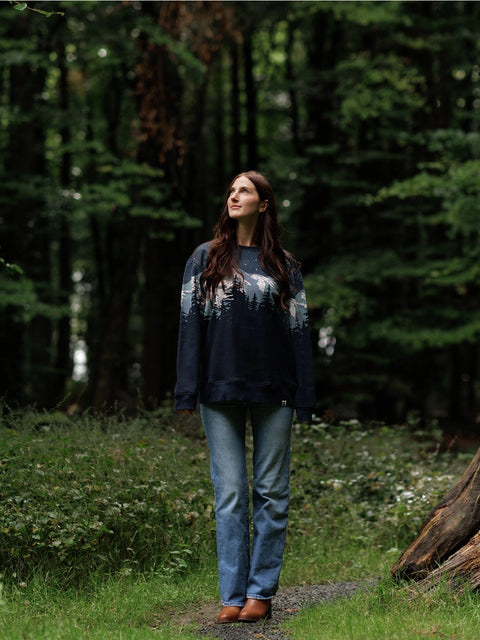 CASCADIAN NIGHT organic cotton crewneck