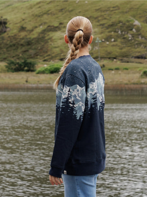 CASCADIAN NIGHT organic cotton crewneck