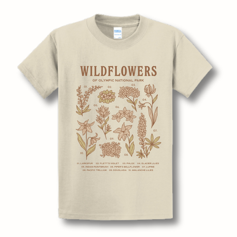 WILDFLOWERS OF OLYMPIC tee