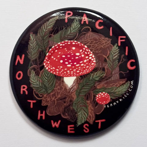 AMANITA MUSHROOM pnw magnet