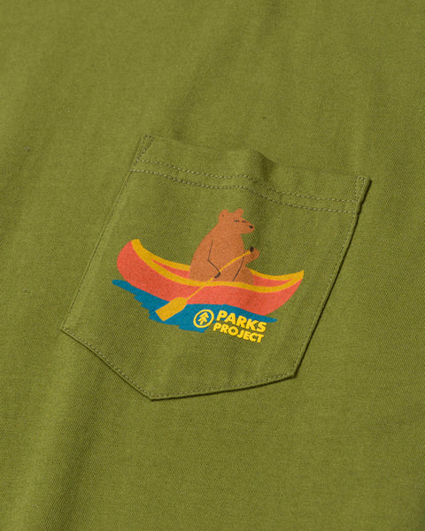 BEARS AT CAMP pocket tee