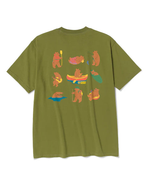 BEARS AT CAMP pocket tee