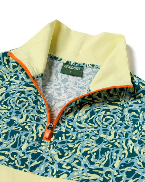 RIVER FLOW quarter-zip windbreaker