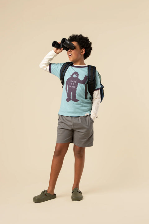 LEAVE NO TRACE kids ringer tee